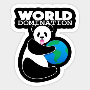 Save the World From The Pandas Pandomination Sticker